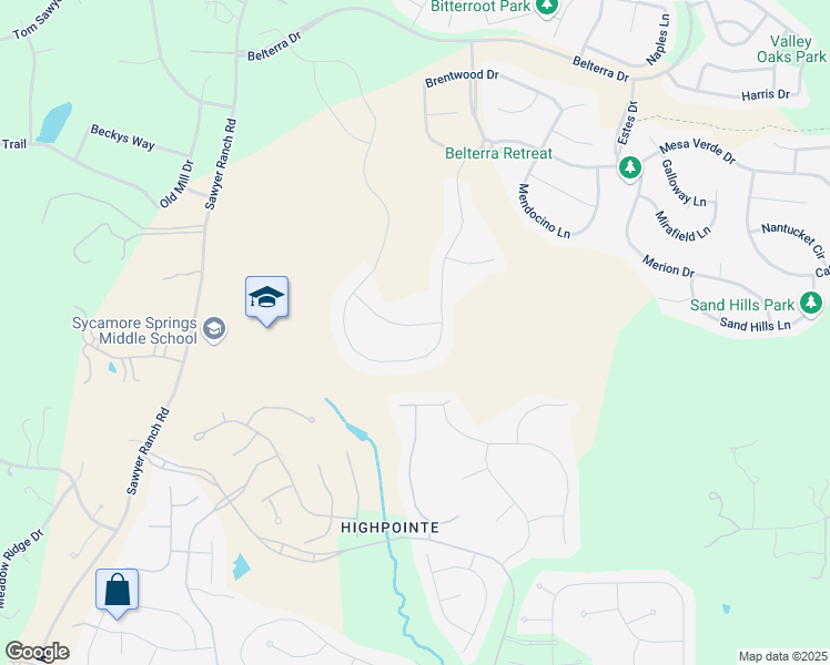 map of restaurants, bars, coffee shops, grocery stores, and more near 266 Angelina Valley Drive in Austin