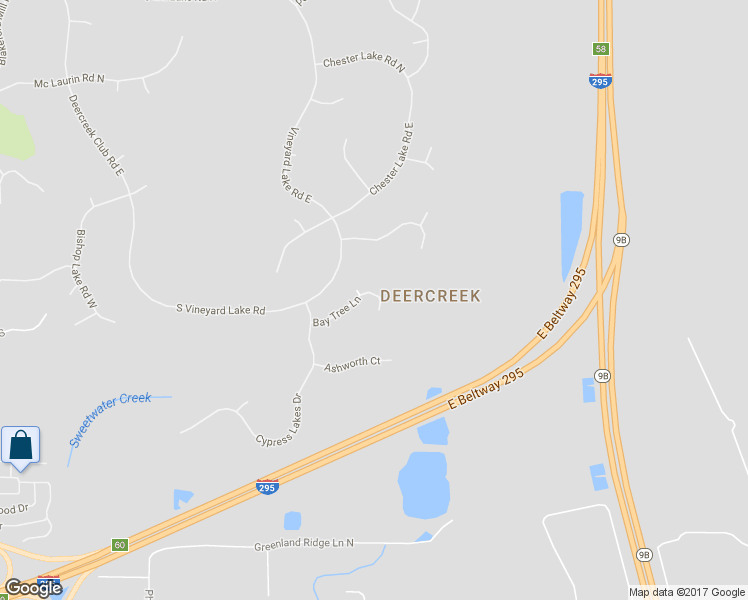 map of restaurants, bars, coffee shops, grocery stores, and more near 8244 Bay Tree Lane in Jacksonville