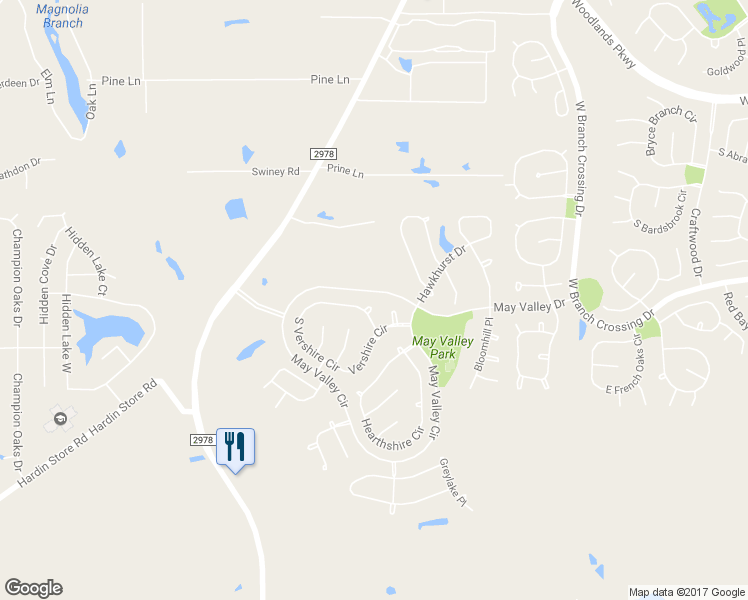 map of restaurants, bars, coffee shops, grocery stores, and more near 11 Maitland Court in Magnolia