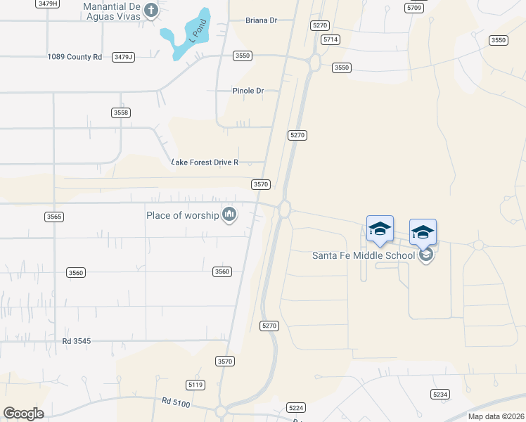 map of restaurants, bars, coffee shops, grocery stores, and more near 560 County Road 3570 in Cleveland