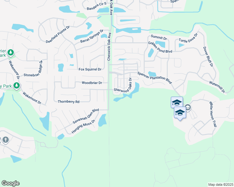 map of restaurants, bars, coffee shops, grocery stores, and more near 516 Sherwood Oaks Drive in Orange Park