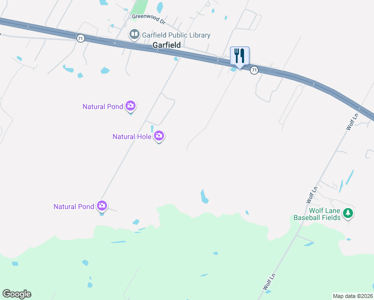 map of restaurants, bars, coffee shops, grocery stores, and more near Granny Drive in Del Valle