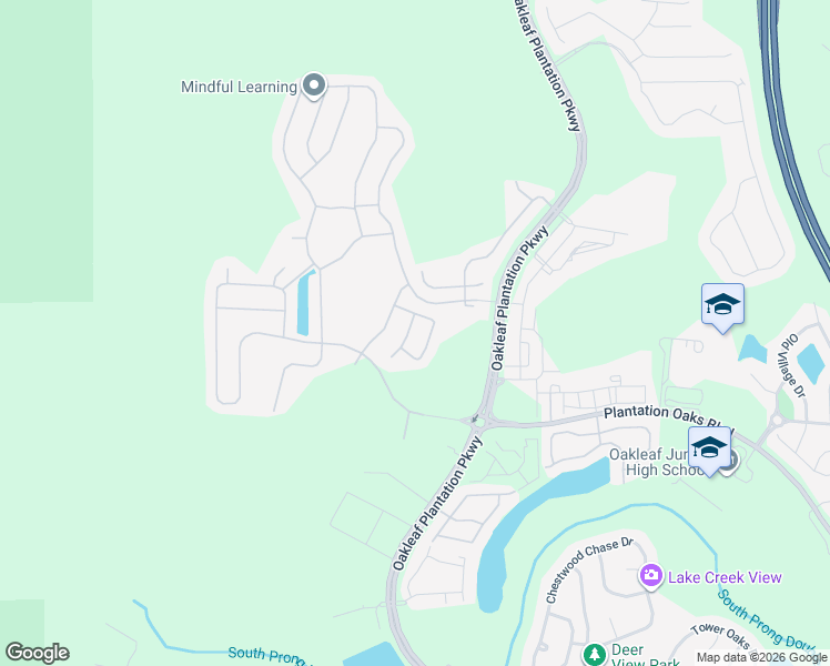 map of restaurants, bars, coffee shops, grocery stores, and more near 2 Grayfield Lane in Orange Park