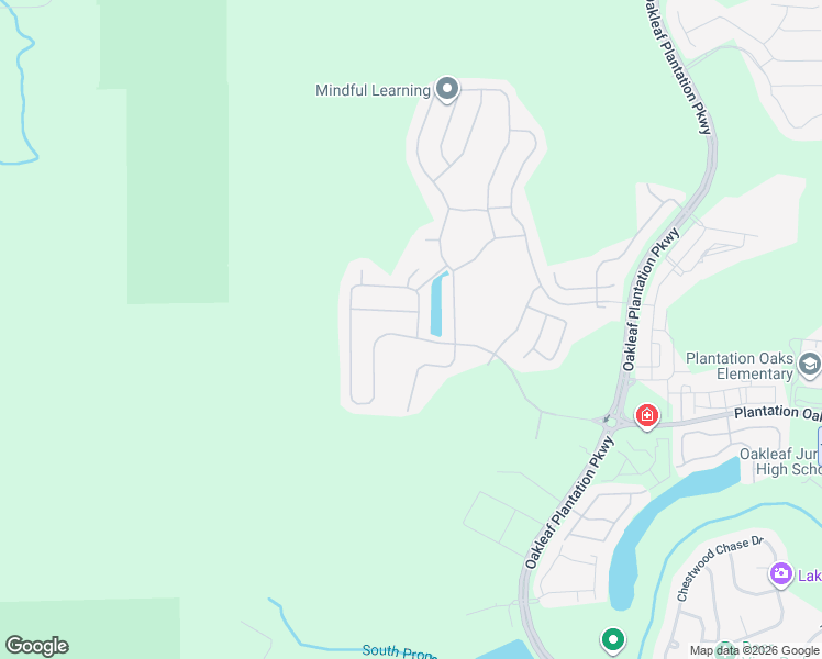 map of restaurants, bars, coffee shops, grocery stores, and more near 4456 Plantation Oaks Boulevard in Orange Park