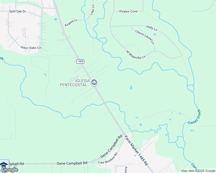 map of restaurants, bars, coffee shops, grocery stores, and more near 18533 Farm to Market 1485 in New Caney