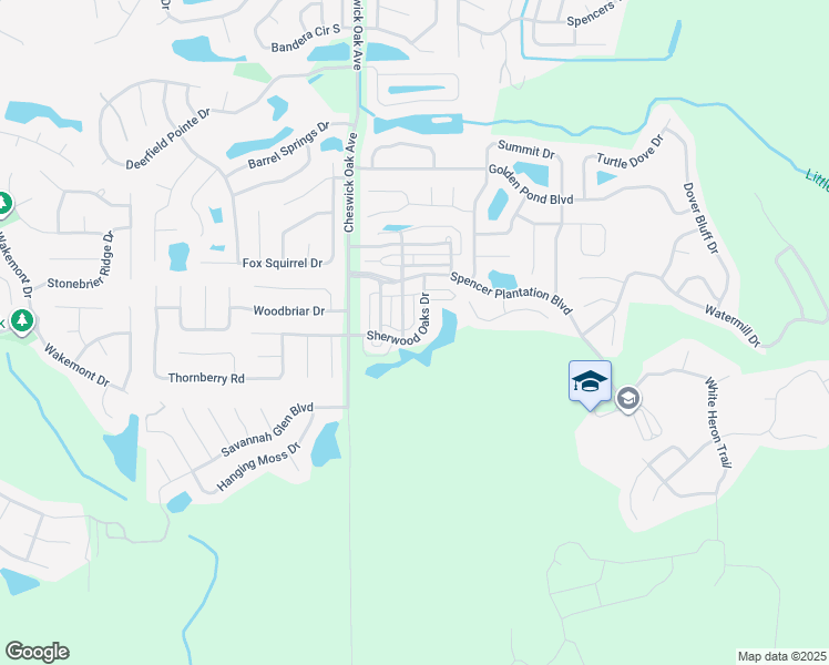 map of restaurants, bars, coffee shops, grocery stores, and more near 470 Sherwood Oaks Drive in Orange Park