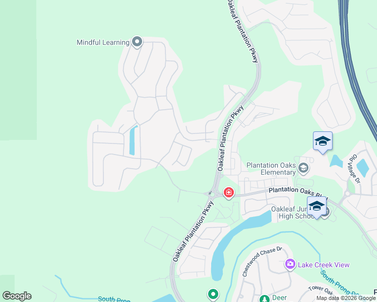 map of restaurants, bars, coffee shops, grocery stores, and more near 2 Grayfield Lane in Orange Park