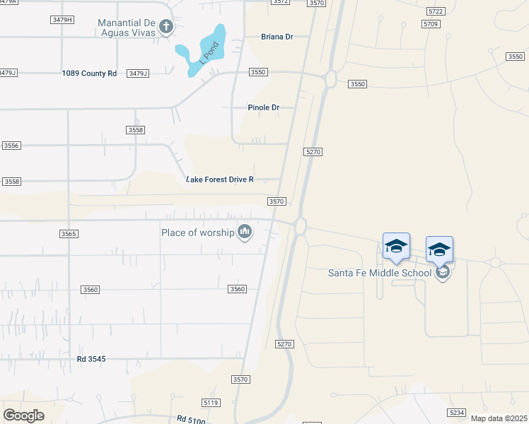 map of restaurants, bars, coffee shops, grocery stores, and more near 2909 Road 3540 in Cleveland