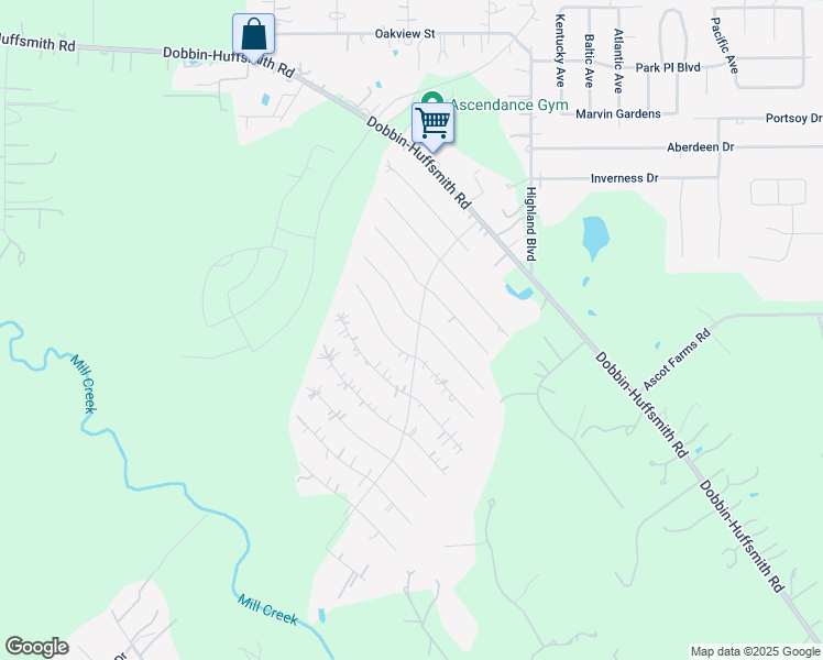 map of restaurants, bars, coffee shops, grocery stores, and more near 29707 Dallas Street in Magnolia