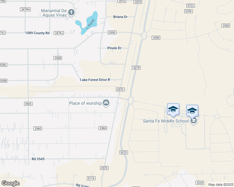 map of restaurants, bars, coffee shops, grocery stores, and more near 2909 Road 3540 in Cleveland