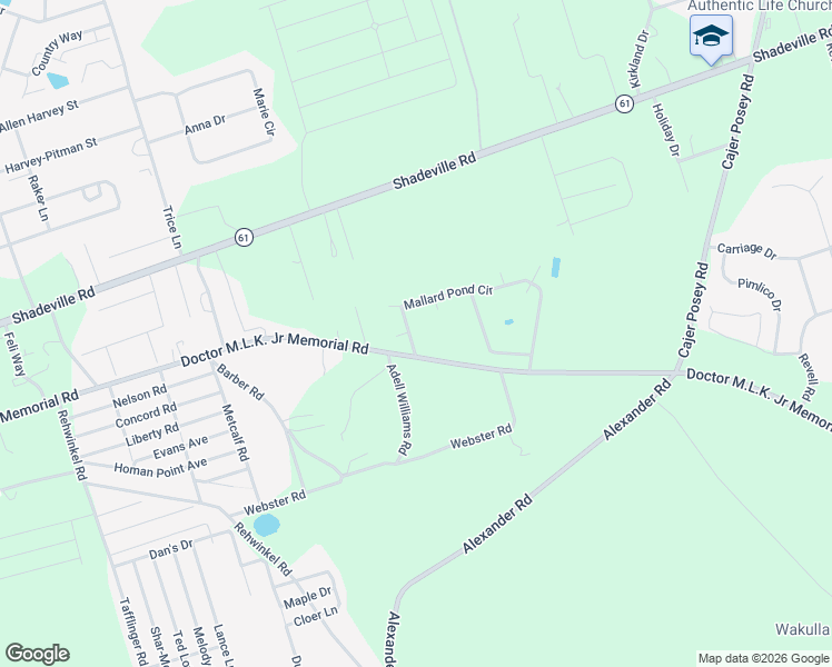 map of restaurants, bars, coffee shops, grocery stores, and more near 209 Mallard Pond Circle in Crawfordville