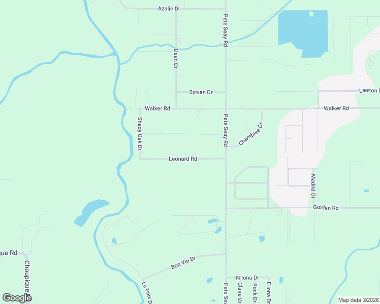 map of restaurants, bars, coffee shops, grocery stores, and more near 2247 Leonard Road in Sulphur