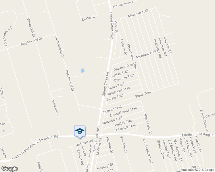 map of restaurants, bars, coffee shops, grocery stores, and more near 6 Kiowa Trail in Crawfordville