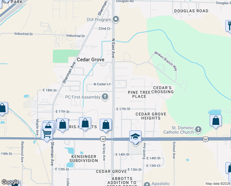 map of restaurants, bars, coffee shops, grocery stores, and more near 1800-1816 NE Ave in Panama City