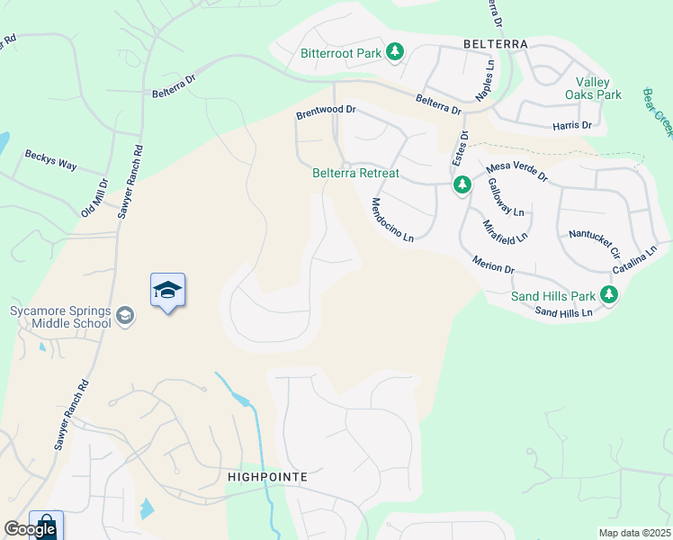 map of restaurants, bars, coffee shops, grocery stores, and more near 12356 Mesa Verde Drive in Austin