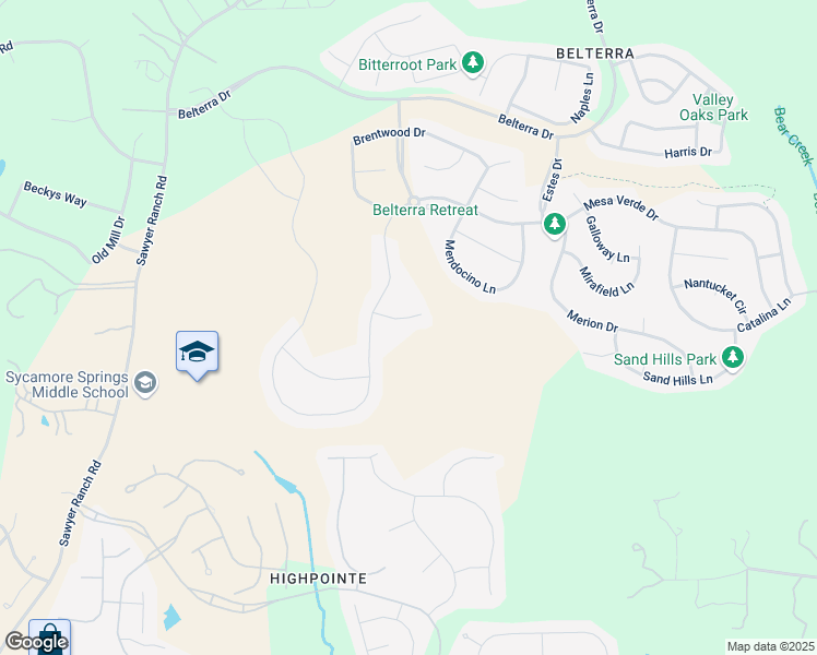 map of restaurants, bars, coffee shops, grocery stores, and more near 178 Medina Hills Court in Austin