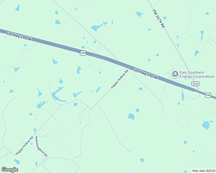 map of restaurants, bars, coffee shops, grocery stores, and more near 356 Happy Hollow Road in Brenham