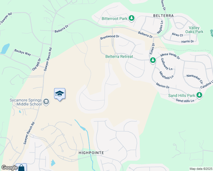 map of restaurants, bars, coffee shops, grocery stores, and more near 112 Medina Hills Court in Austin