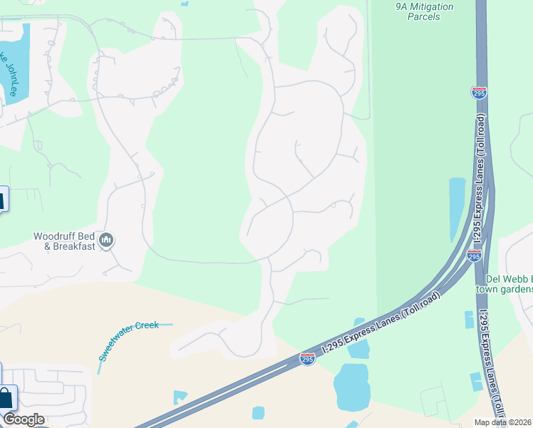 map of restaurants, bars, coffee shops, grocery stores, and more near 11175 Chester Lake Road West in Jacksonville