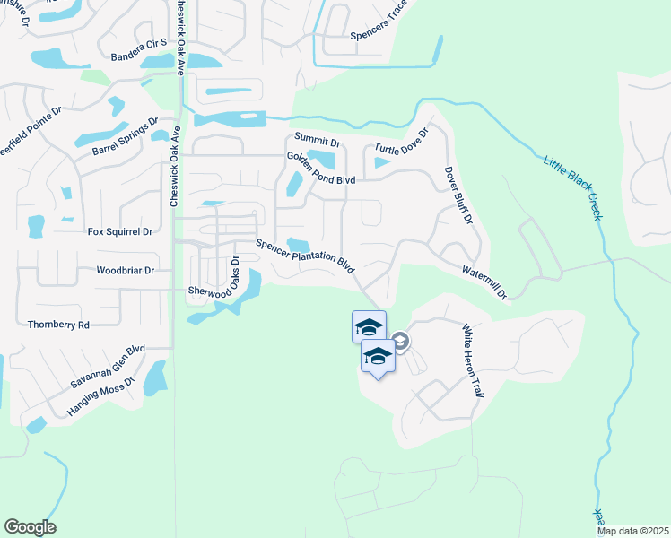 map of restaurants, bars, coffee shops, grocery stores, and more near 2912 Brittany Bluff Drive in Orange Park