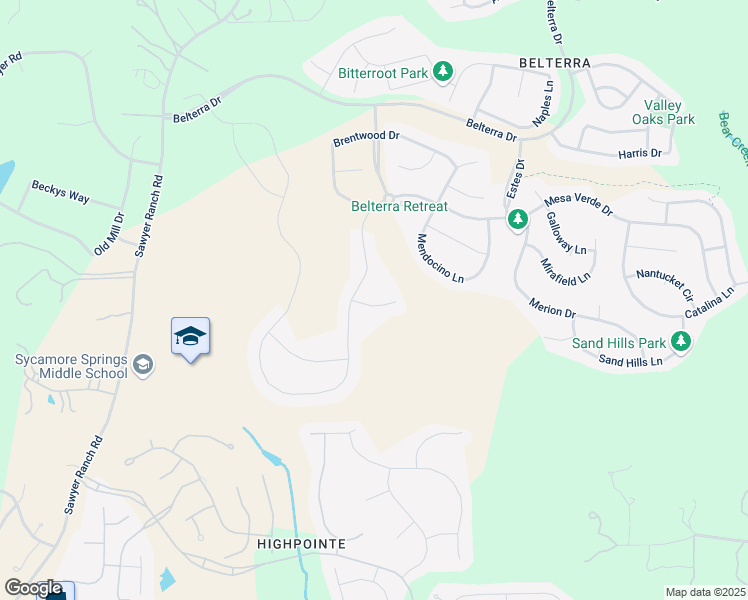 map of restaurants, bars, coffee shops, grocery stores, and more near 157 Medina Hills Court in Austin