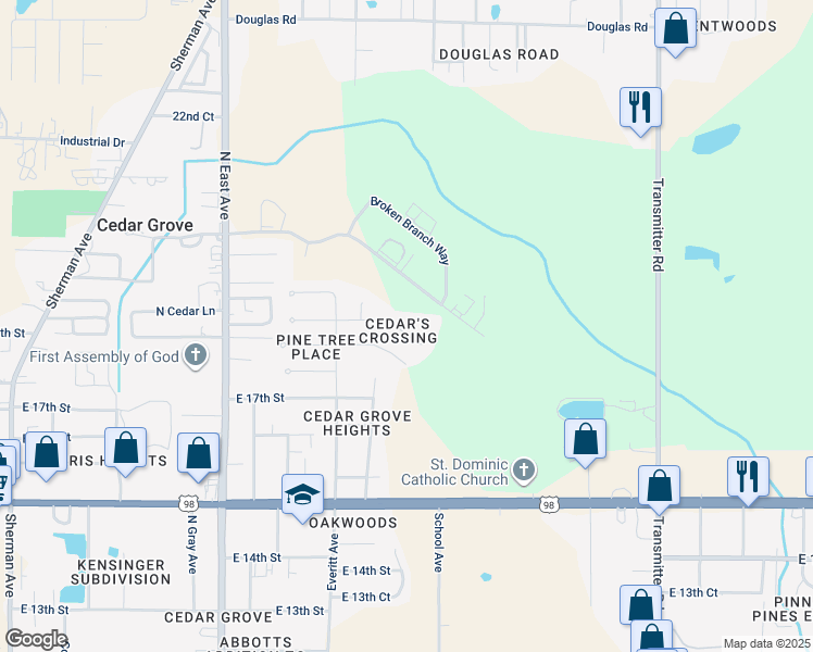 map of restaurants, bars, coffee shops, grocery stores, and more near 2927 Patricia Ann Lane in Panama City