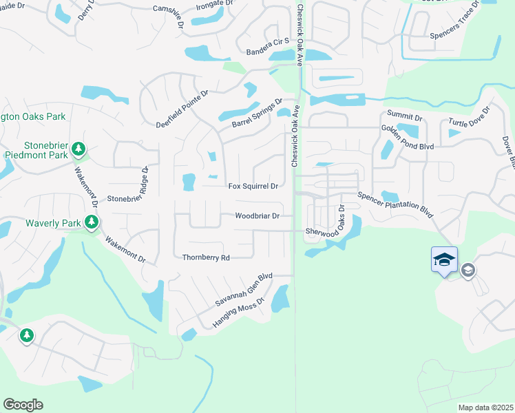map of restaurants, bars, coffee shops, grocery stores, and more near 3649 Morning Meadow Lane in Orange Park