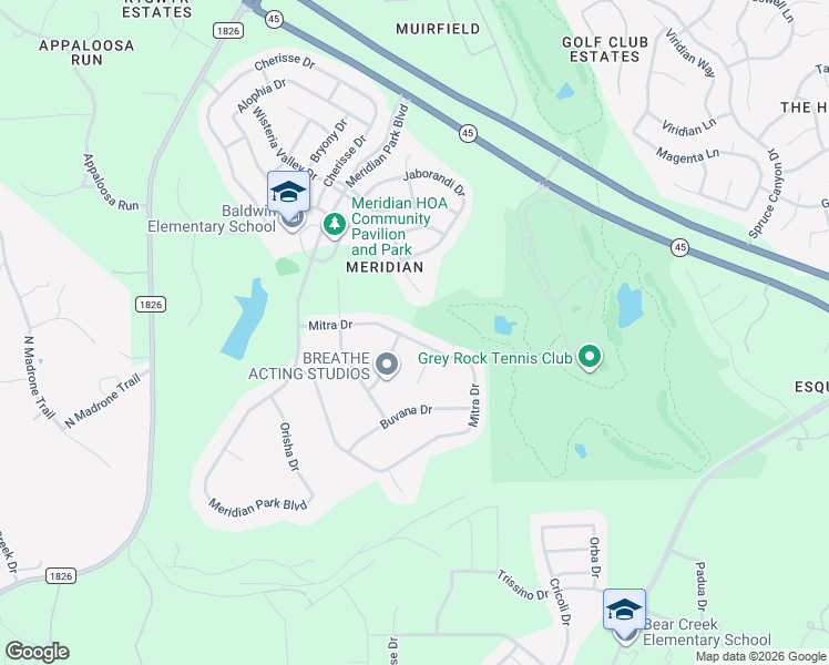 map of restaurants, bars, coffee shops, grocery stores, and more near 7412 Mitra Drive in Austin