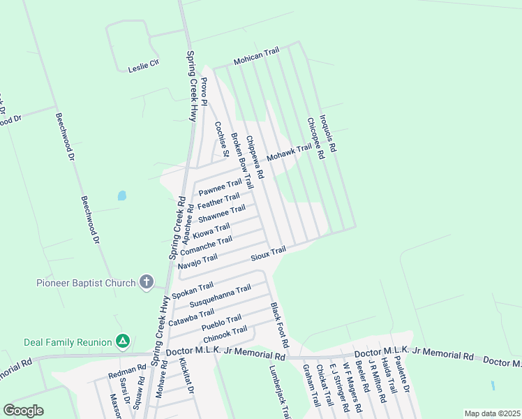map of restaurants, bars, coffee shops, grocery stores, and more near 53 Broken Bow Trail in Crawfordville