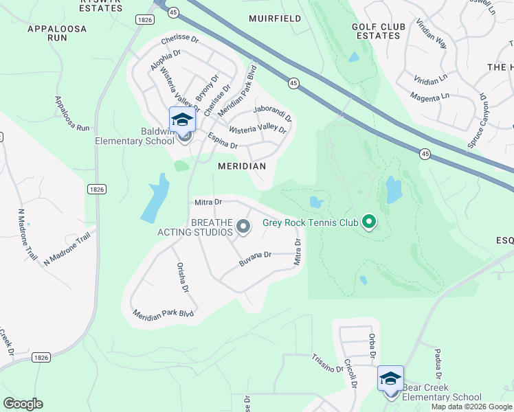 map of restaurants, bars, coffee shops, grocery stores, and more near 7416 Mitra Drive in Austin