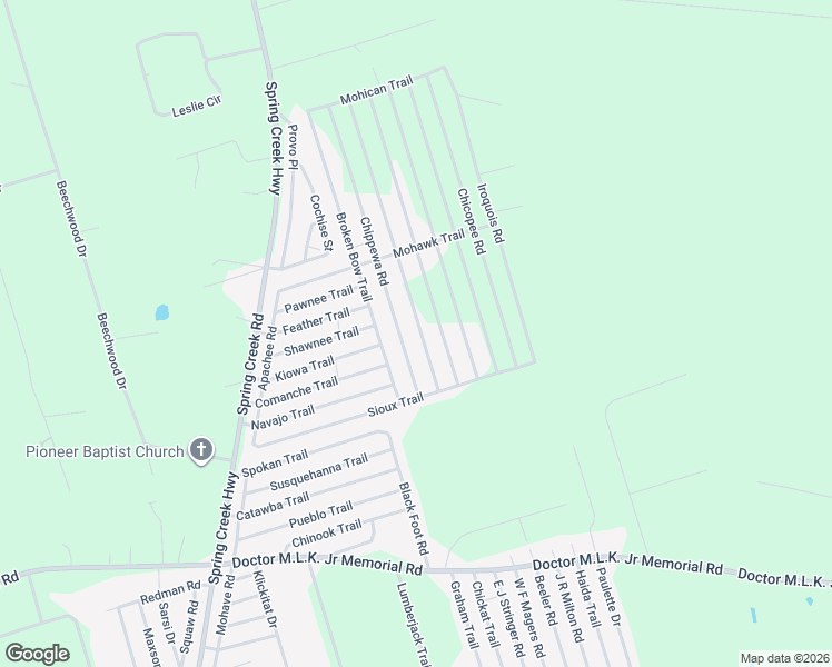 map of restaurants, bars, coffee shops, grocery stores, and more near 47 Choctaw Road in Crawfordville