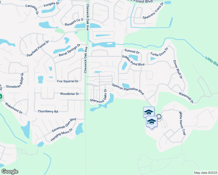 map of restaurants, bars, coffee shops, grocery stores, and more near 2756 Hollybrook Lane in Orange Park