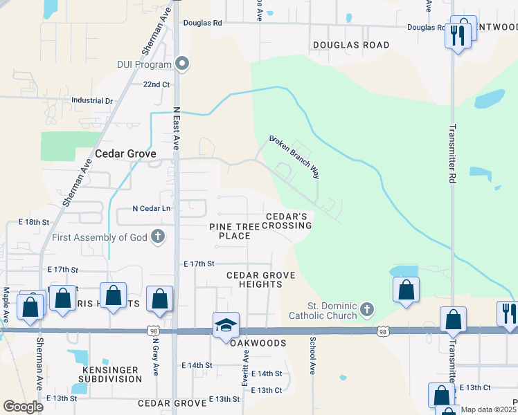 map of restaurants, bars, coffee shops, grocery stores, and more near 1803 Shanun Court in Panama City