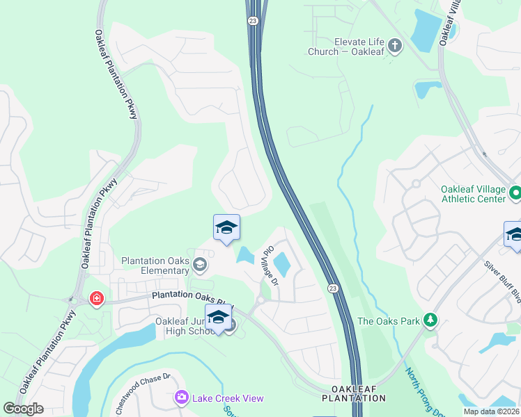 map of restaurants, bars, coffee shops, grocery stores, and more near 4091 Arbor Mill Circle in Orange Park