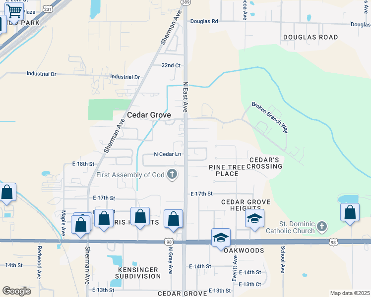 map of restaurants, bars, coffee shops, grocery stores, and more near 1842 NE Ave in Panama City