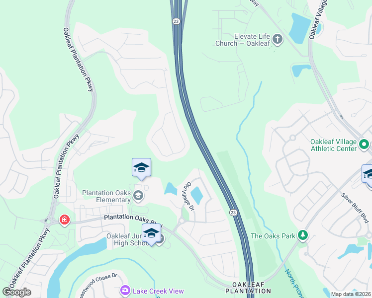 map of restaurants, bars, coffee shops, grocery stores, and more near 4091 Arbor Mill Circle in Orange Park