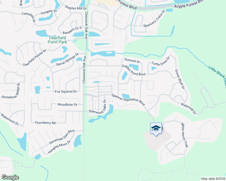 map of restaurants, bars, coffee shops, grocery stores, and more near 440 Vineyard Lane in Orange Park