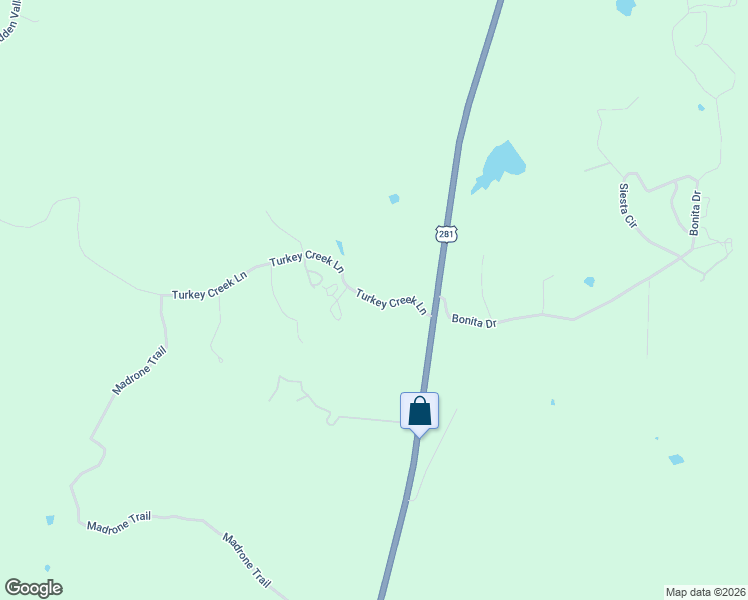 map of restaurants, bars, coffee shops, grocery stores, and more near 290 Turkey Creek Lane in Blanco