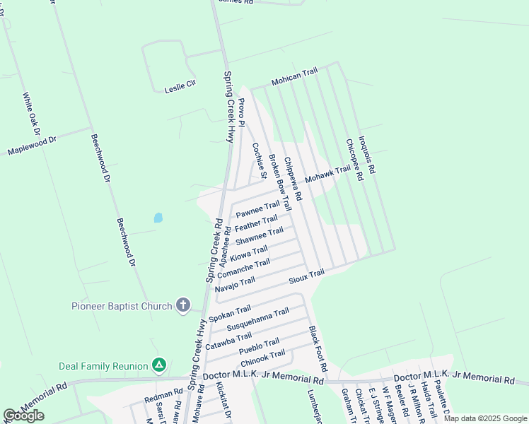 map of restaurants, bars, coffee shops, grocery stores, and more near 41 Pawnee Trail in Crawfordville