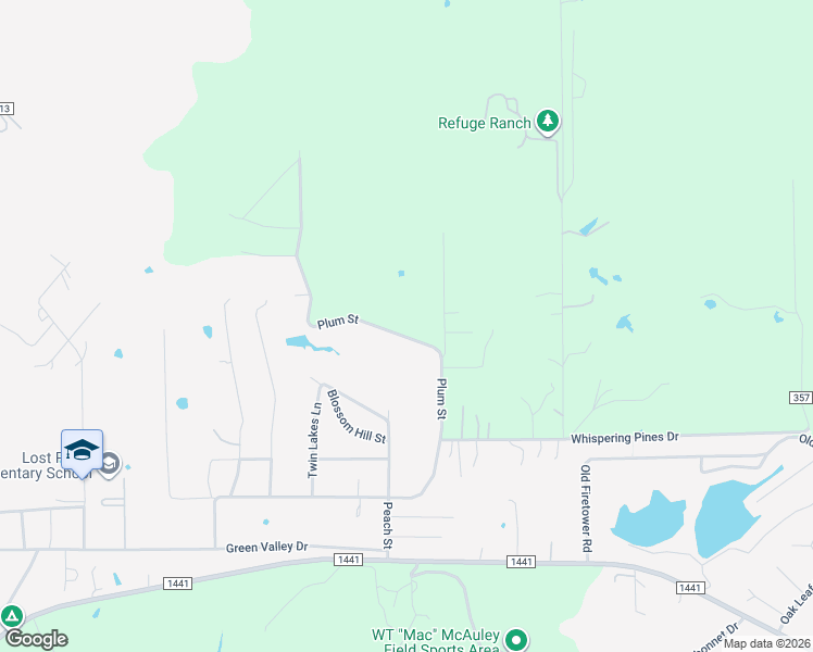 map of restaurants, bars, coffee shops, grocery stores, and more near 305 Plum Street in Bastrop