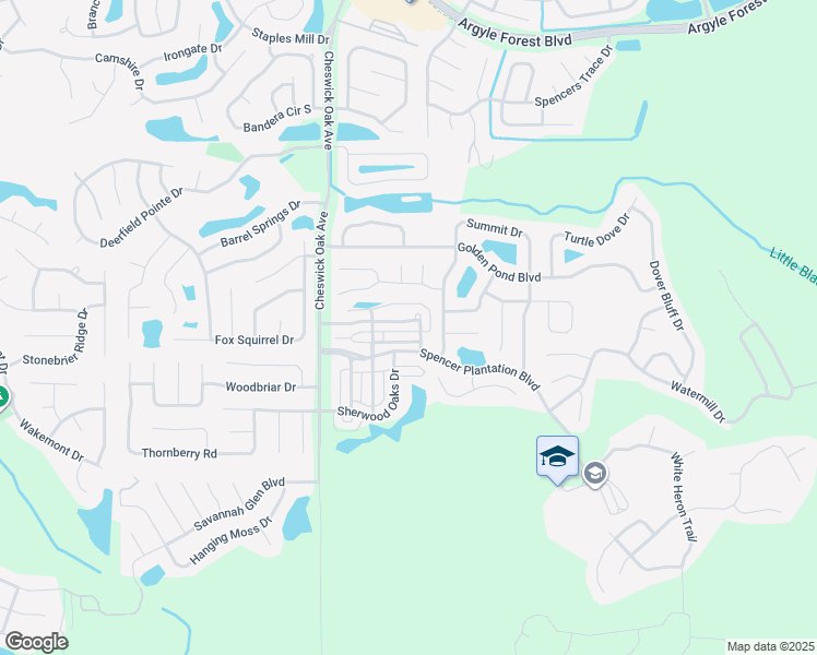 map of restaurants, bars, coffee shops, grocery stores, and more near 440 Vineyard Lane in Orange Park