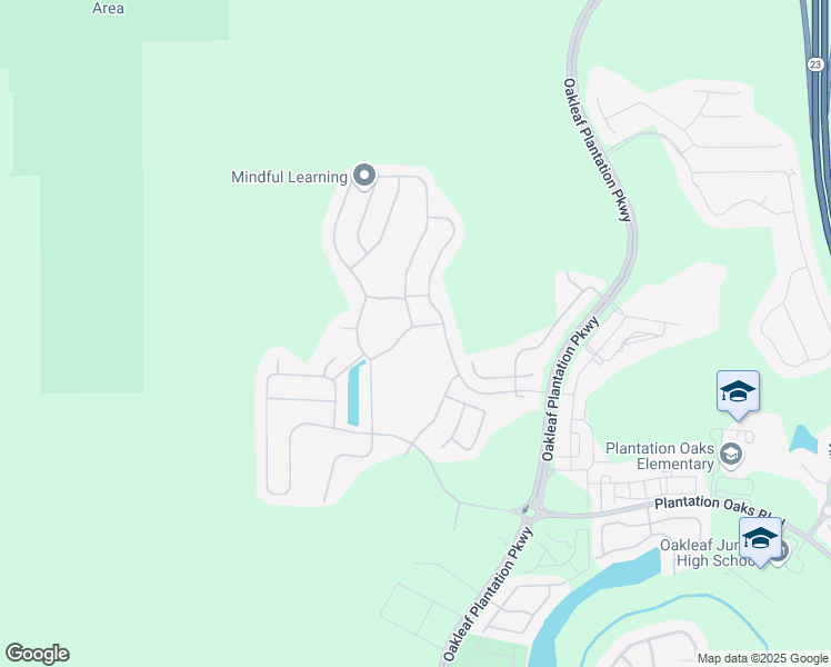 map of restaurants, bars, coffee shops, grocery stores, and more near 4059 Watervale Way in Orange Park