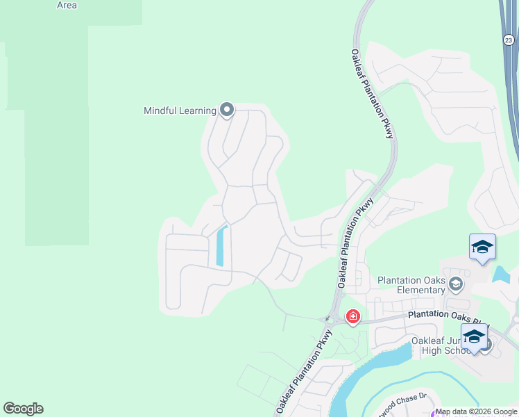 map of restaurants, bars, coffee shops, grocery stores, and more near 4047 Watervale Way in Orange Park
