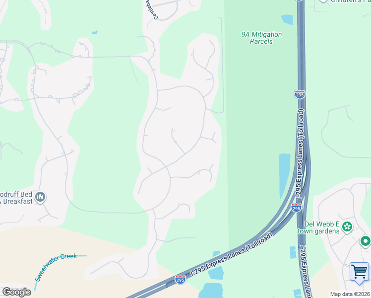 map of restaurants, bars, coffee shops, grocery stores, and more near 10090 Chester Lake Road East in Jacksonville