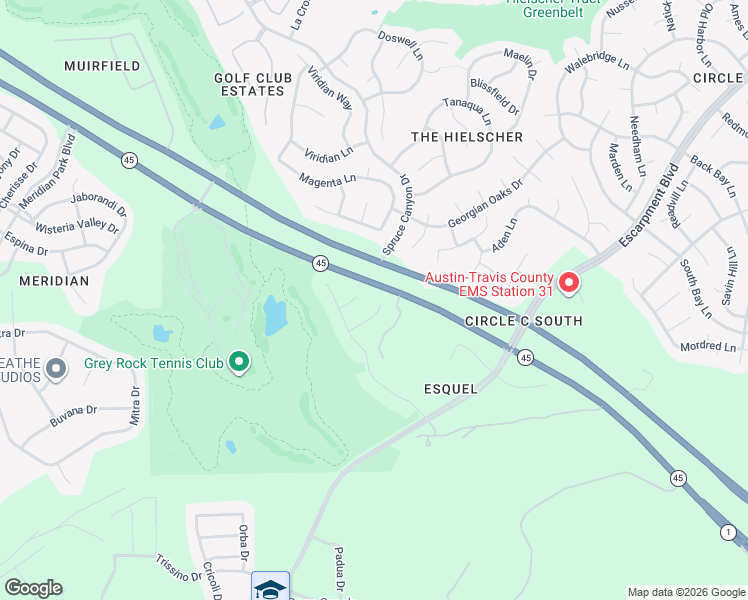 map of restaurants, bars, coffee shops, grocery stores, and more near 11708 Quintana Cove in Austin