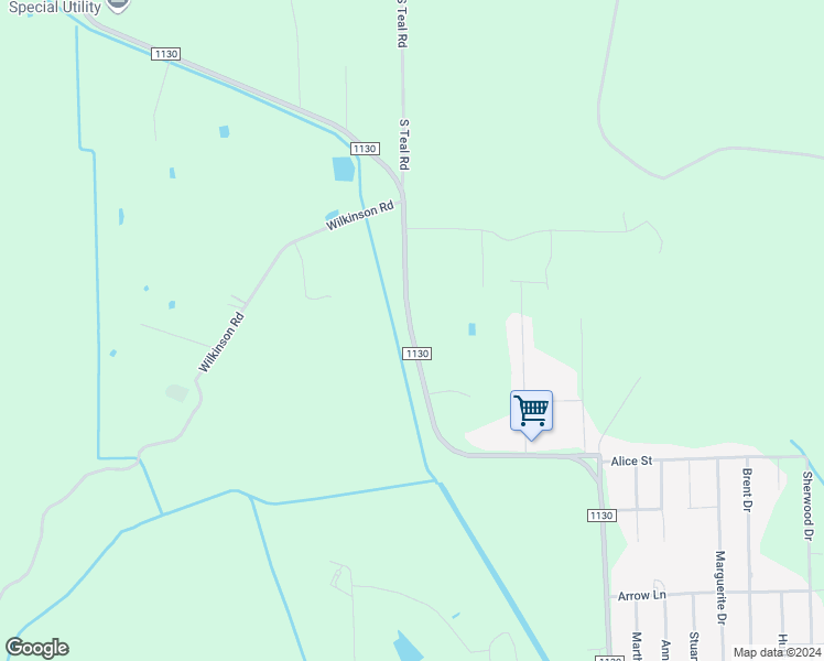 map of restaurants, bars, coffee shops, grocery stores, and more near 11506 Farm to Market Road 1130 in Orange