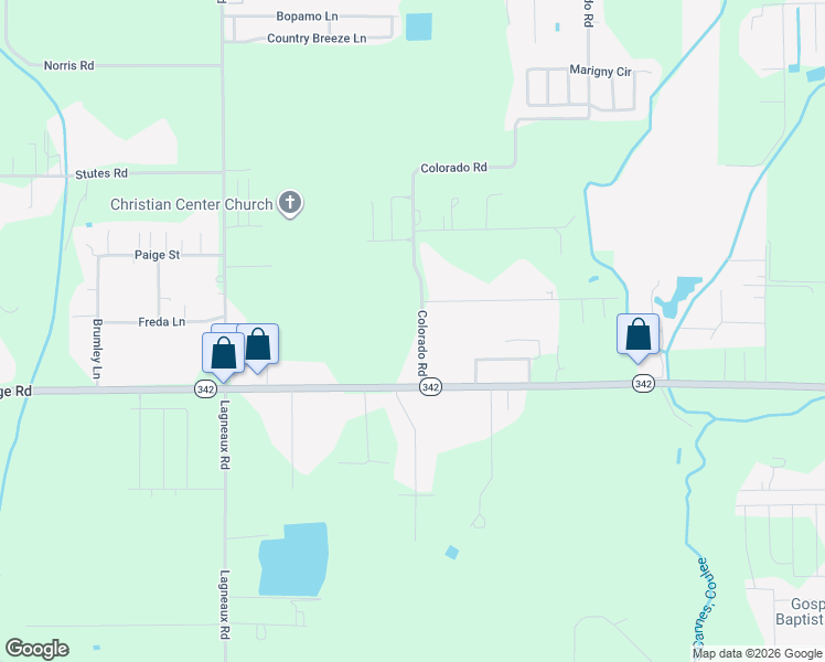 map of restaurants, bars, coffee shops, grocery stores, and more near 121 Colorado Road in Duson