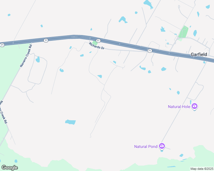 map of restaurants, bars, coffee shops, grocery stores, and more near 15709 Richards Drive in Del Valle