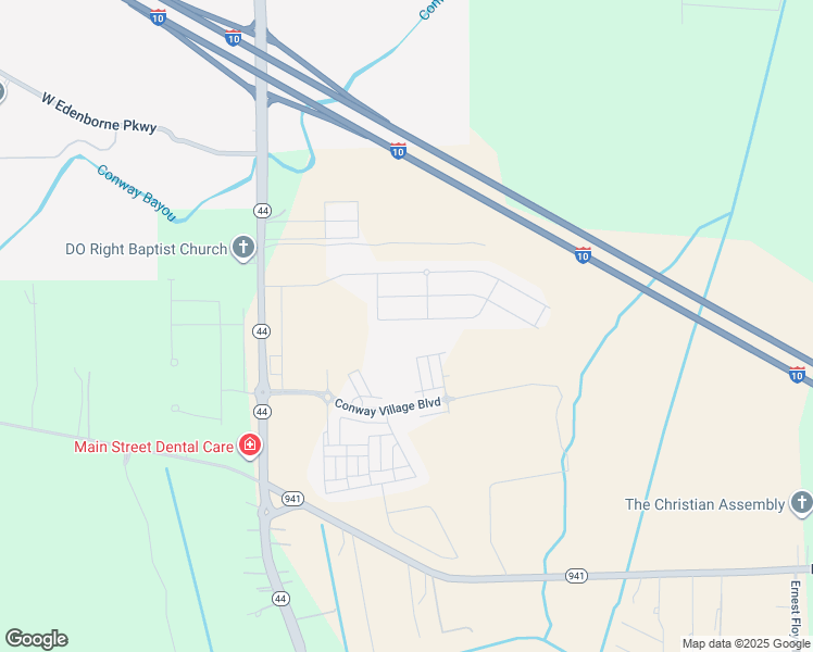 map of restaurants, bars, coffee shops, grocery stores, and more near 657 Beaumont Drive in Gonzales
