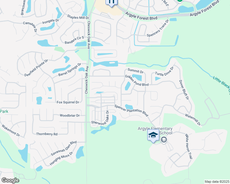 map of restaurants, bars, coffee shops, grocery stores, and more near 440 Vineyard Lane in Orange Park